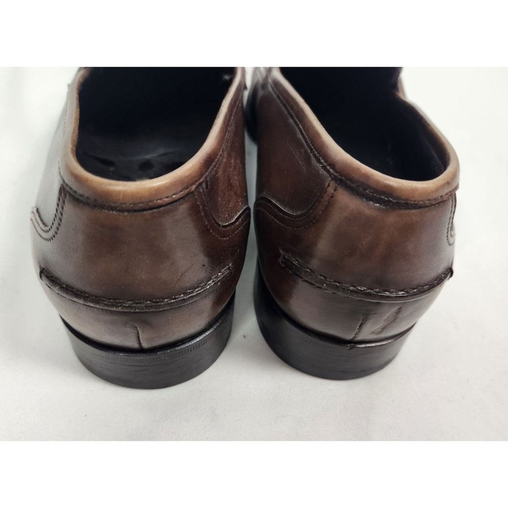 BRUNO MAGLI Men's Sz. 9.5M Rela Brown Leather Penny Loafer Dress Shoes - Picture 3 of 9